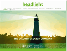 Tablet Screenshot of headlightinternational.com